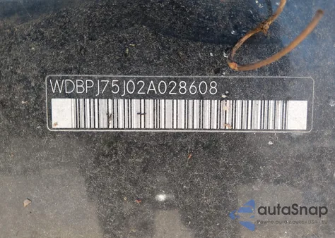 2002 Mercedes-Benz Cl 500 z USA, uszkodzony, nr VIN WDBPJ75J02A028608